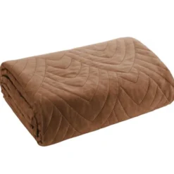 Narzuta 200 x 220 Pikowana Velvet Luiz6 Cegła
