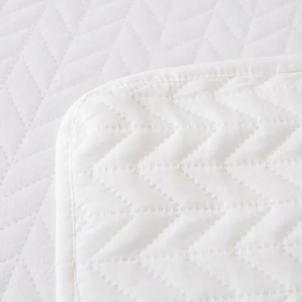 Narzuta 200 x 220 Pikowana Velvet Moxie Biały
