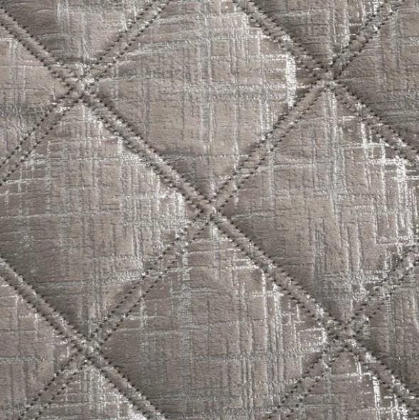Narzuta 200 x 220 Pikowana Welurowa Blink6 Beż