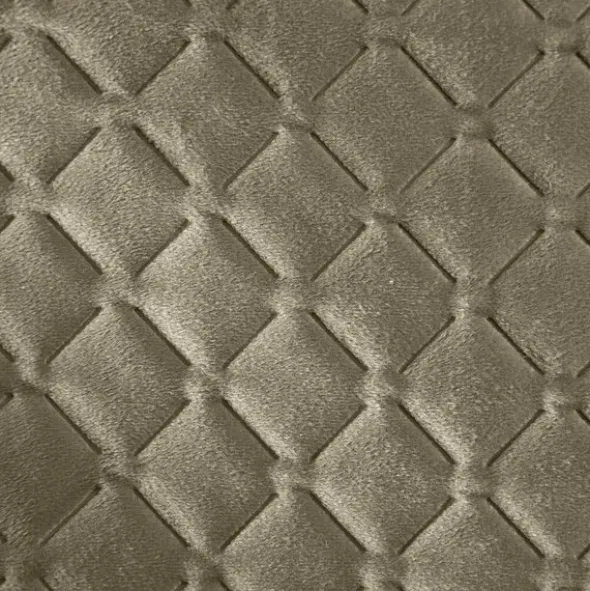 Narzuta 200 x 220 Pikowana Welurowa Dimon C.Beż