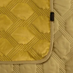 Narzuta 220 x 240 Pikowana Welurowa Sofia5 Miód