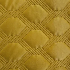 Narzuta 170 x 210 Pikowana Welurowa Sofia5 Miód