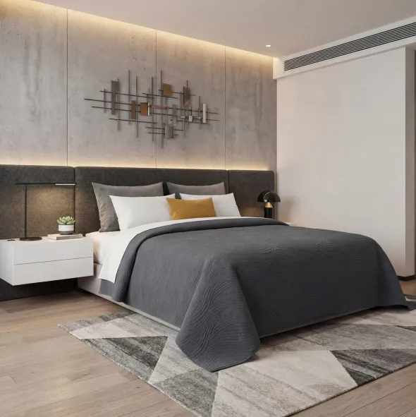 Narzuta 220 x 240 Tłoczona Mikrofibra Federico 03