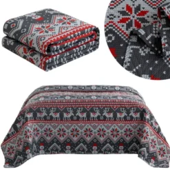 Narzuta 170 x 210 Tłoczona Świąteczna Levent 2960