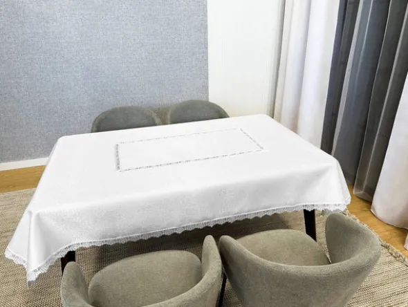 Obrus Plamoodporny 150 x 280 Z Gipiurą 2100 Biel