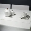 Obrus Plamoodporny z Mereżką 240_Biały 140x220