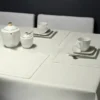 Obrus Plamoodporny z Mereżką 240_Kremowy 140x350