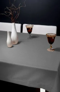 Obrus Plamoodporny z Mereżką 240_Szary 140x180