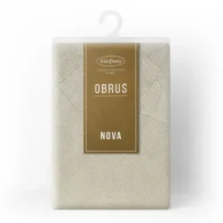 Obrus 140 x 260 Dekoracyjny Żakardowy Isla Krem
