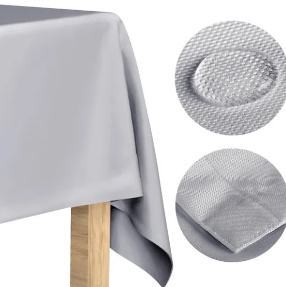 Obrus 140x180 Plamoodporny Klasyczny Elegant Szary