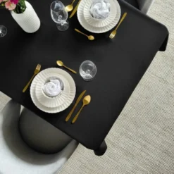 Obrus 110x160 Plamoodporny Klasyczny Elegant Czerń