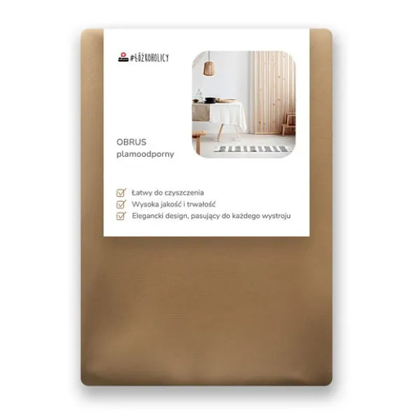 Obrus 140x240 Plamoodporny Klasyczny Savio C.Beż