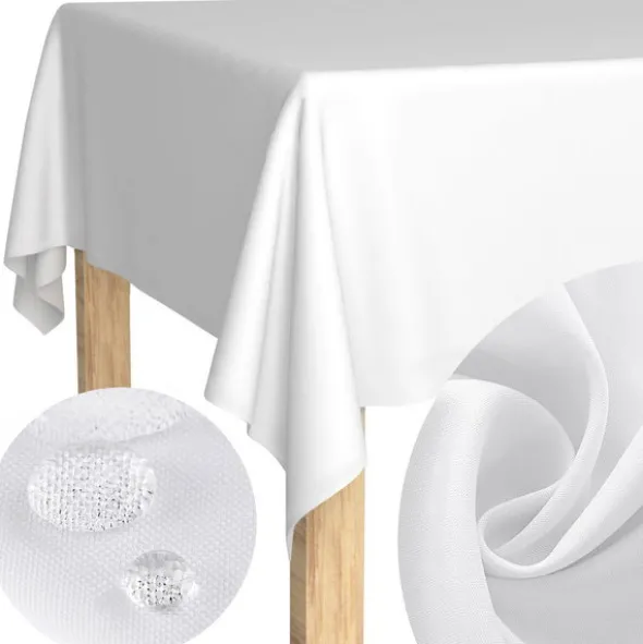 Obrus 110x160 Plamoodporny Klasyczny Savio Biały