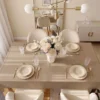 Obrus 140x220 Plamoodporny Surbo Beż