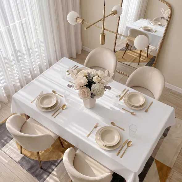Obrus 120x240 Plamoodporny Surbo Biel