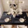 Obrus 140x300 Plamoodporny Surbo Czarny