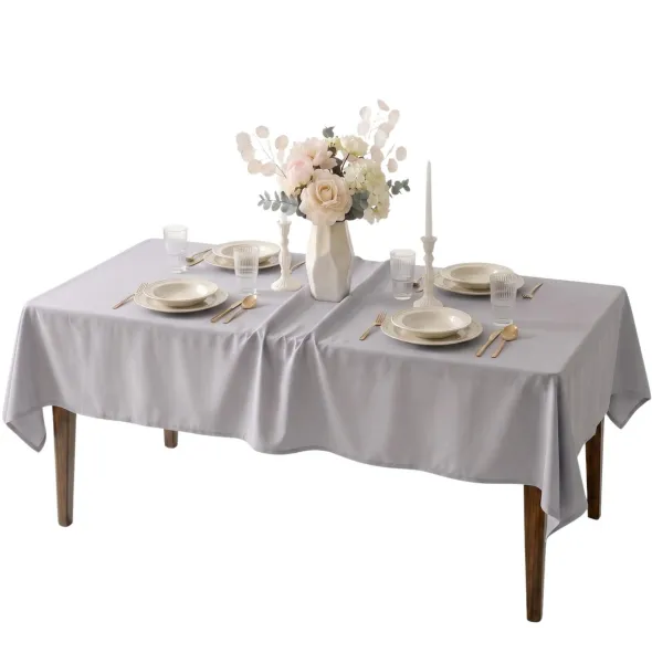 Obrus 140x220 Plamoodporny Surbo Jasny Szary