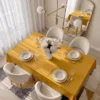 Obrus 140x200 Plamoodporny Surbo Musztarda