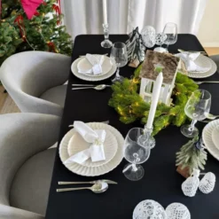 Obrus 150 x 350 Plamoodporny z Mereżką Hanah 002