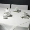 Obrus 140 x 320 Plamoodporny z Mereżką wz. 240_Bia