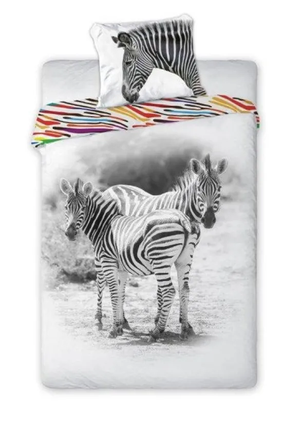 Pościel Młodzieżowa Bawełniana 367 Zebra 160x200NP 2 części