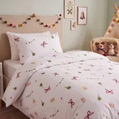 Pościel Świąteczna 100 x 135 2cz Satyna Bawełniana Aurela 25