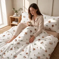 Pościel 160 x 200 3cz Gładka Eusebia Home 66