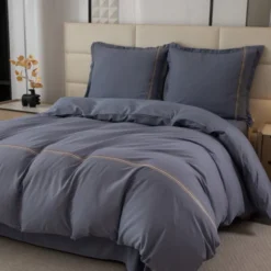 Pościel 140 x 200 2cz Gładka Z Haftem Lumera 12