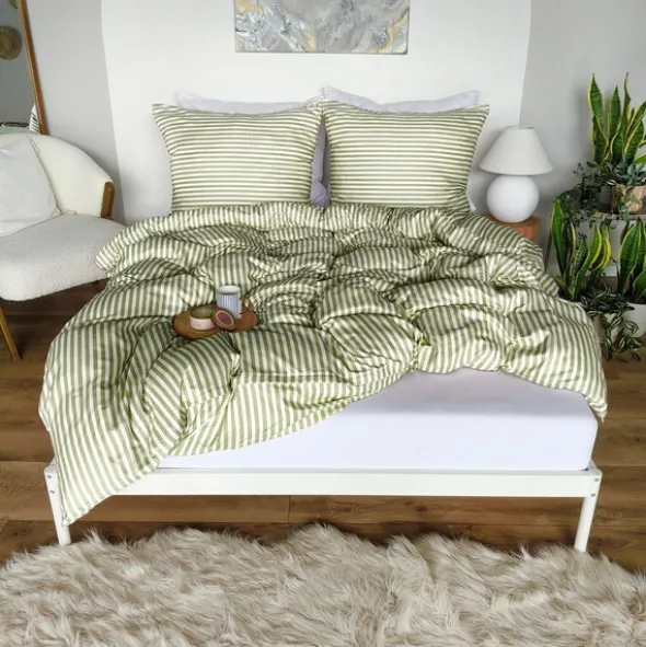 Pościel 140 x 200 2cz Mikrofibra w Pasy Eusebia Home 15