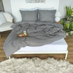 Pościel 220 x 200 3cz Mikrofibra w Pasy Eusebia Home 10