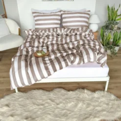 Pościel 140 x 200 2cz Mikrofibra w Pasy Eusebia Home 06
