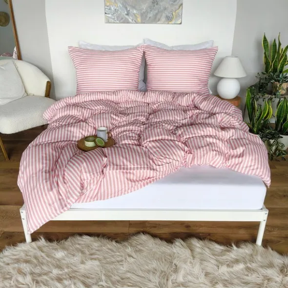 Pościel 160 x 200 3cz Mikrofibra w Pasy Eusebia Home 12