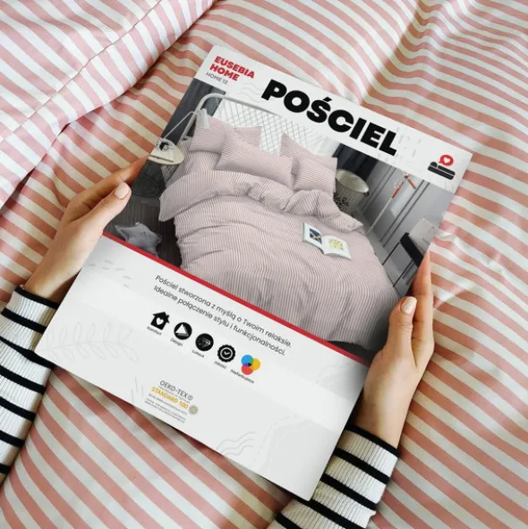 Pościel 160 x 200 3cz Mikrofibra w Pasy Eusebia Home 12