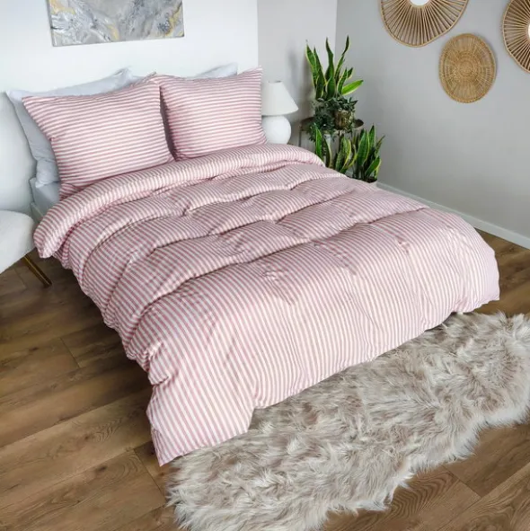 Pościel 160 x 200 3cz Mikrofibra w Pasy Eusebia Home 12