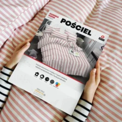 Pościel 160 x 200 3cz Mikrofibra w Pasy Eusebia Home 05