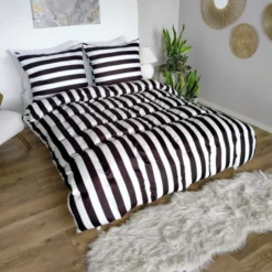 Pościel 140 x 200 2cz Mikrofibra w Pasy Eusebia Home 03