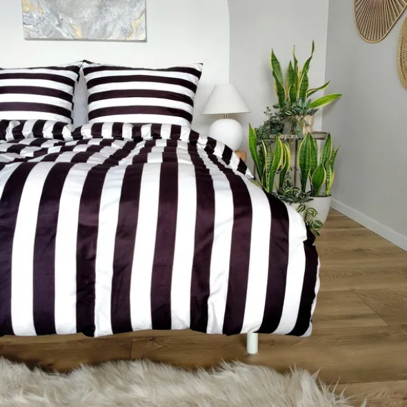 Pościel 140 x 200 2cz Mikrofibra w Pasy Eusebia Home 03