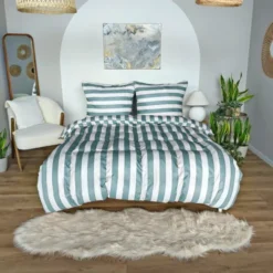 Pościel 160 x 200 3cz Mikrofibra w Pasy Eusebia Home 07