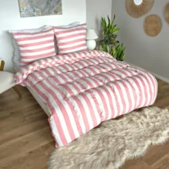 Pościel 140 x 200 2cz Mikrofibra w Pasy Eusebia Home 05