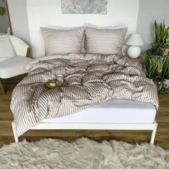 Pościel 140 x 200 2cz Mikrofibra w Pasy Eusebia Home 13