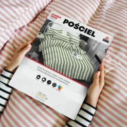Pościel 160 x 200 3cz Mikrofibra w Pasy Eusebia Home 08