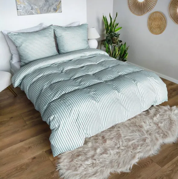 Pościel 140 x 200 2cz Mikrofibra w Pasy Eusebia Home 14