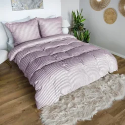 Pościel 140 x 200 2cz Mikrofibra w Pasy Eusebia Home 02
