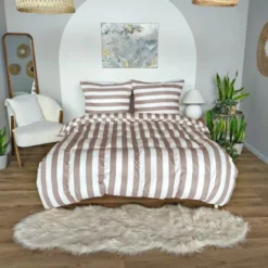 Pościel 160 x 200 3cz Mikrofibra w Pasy Eusebia Home 06