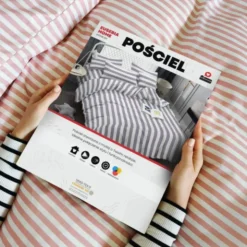 Pościel 160 x 200 3cz Mikrofibra w Pasy Eusebia Home 09