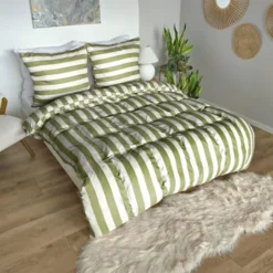 Pościel 220 x 200 3cz Mikrofibra w Pasy Eusebia Home 08