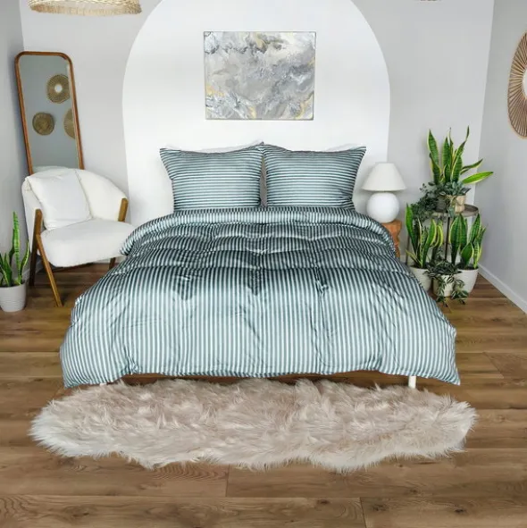 Pościel 220 x 200 3cz Mikrofibra w Pasy Eusebia Home 14