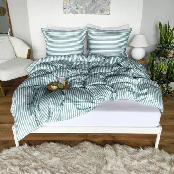 Pościel 220 x 200 3cz Mikrofibra w Pasy Eusebia Home 14