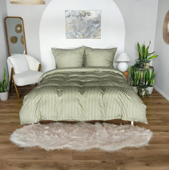 Pościel 220 x 200 3cz Mikrofibra w Pasy Eusebia Home 15