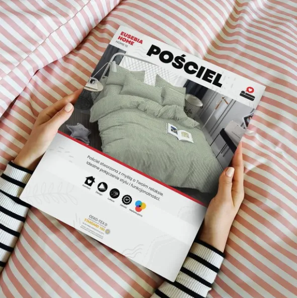 Pościel 220 x 200 3cz Mikrofibra w Pasy Eusebia Home 15